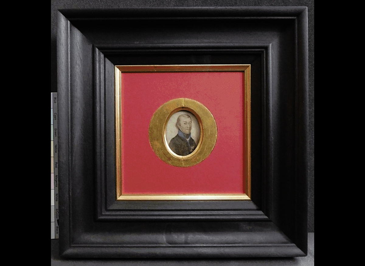After treatment, in new bespoke frame