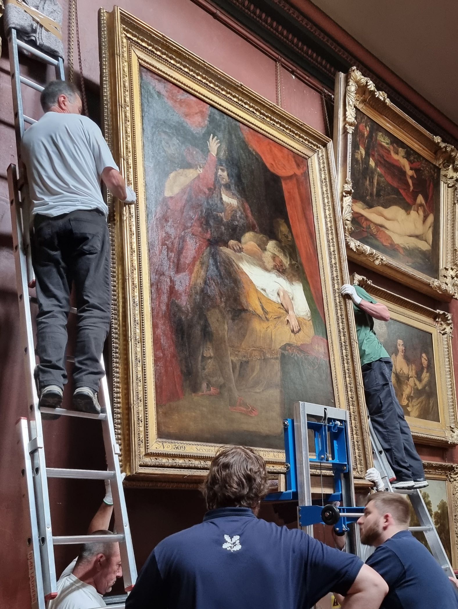 05 Rehanging The Death of Cardinal Beaufort by Sir Joshua Reynolds PRA (c)National Trust.jpg