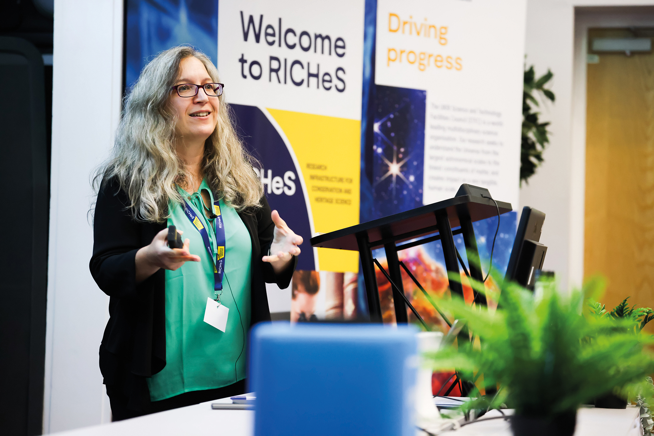 Convo5_Professor Meggen Gondek speaks at the RICHeS programme launch, outlining the vision, priorities and ambitions of the programme.jpg