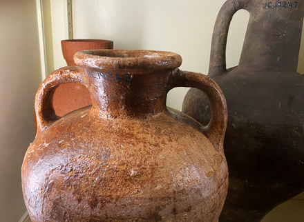 ancient clay pot detail brown ceramics archaeology.jpeg