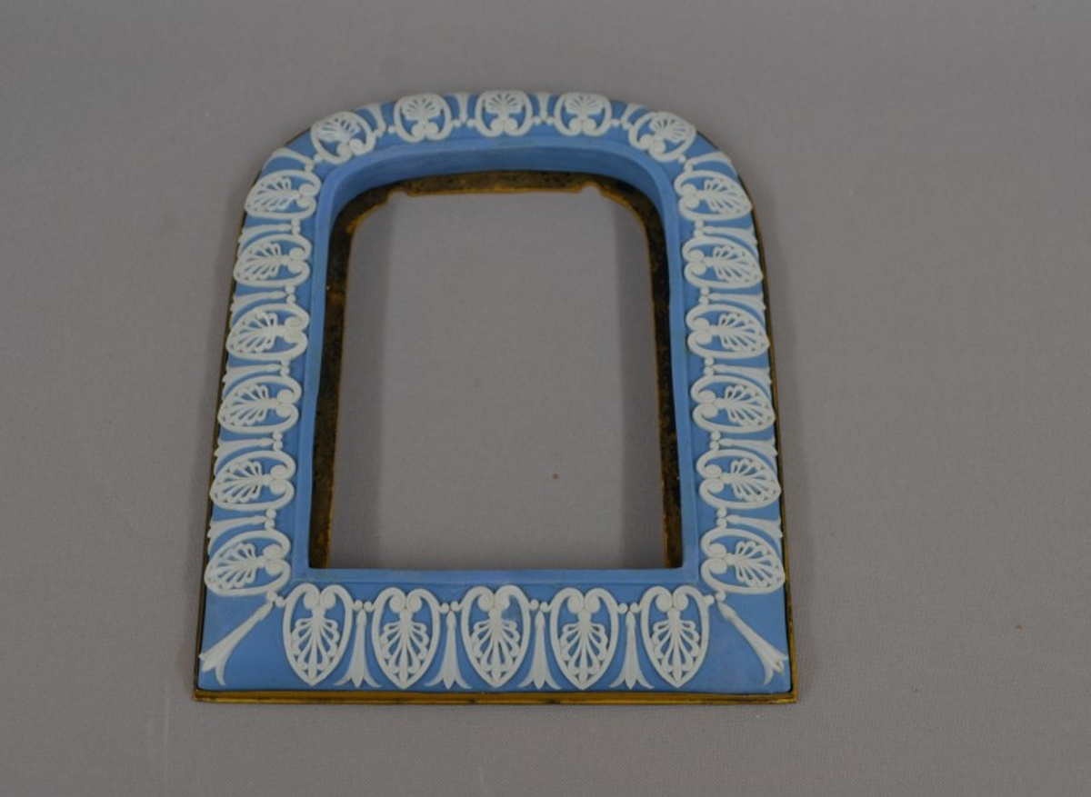 Wedgwood Jasperware frame on completion