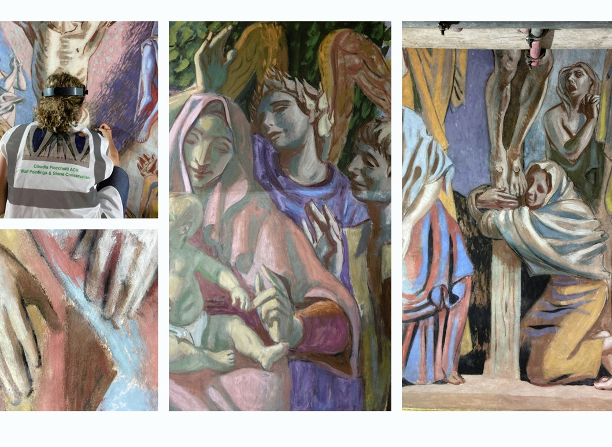 Conservation treatment project for the Hans Feibusch’s Wall Paintings at St John’s Waterloo – London