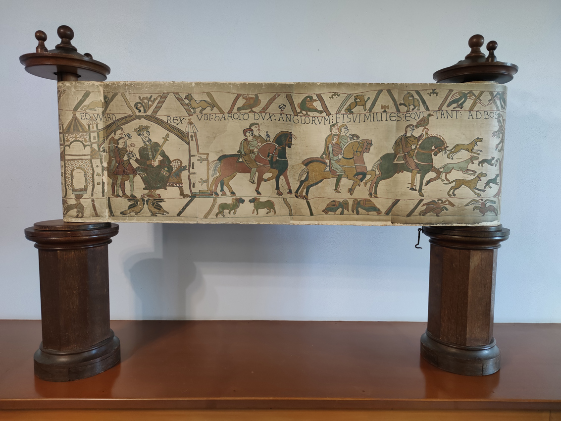 1874 Bayeux Tapestry Replica (need to credit Bayeux Museum in image credit line).jpg