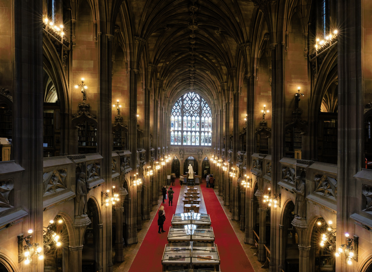 John Rylands Library Reading Room view