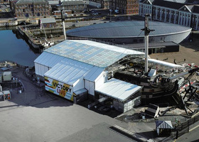Aerial photograph of HMS Victory's Victory Live experience. 3 Credit NMRN 1.jpg