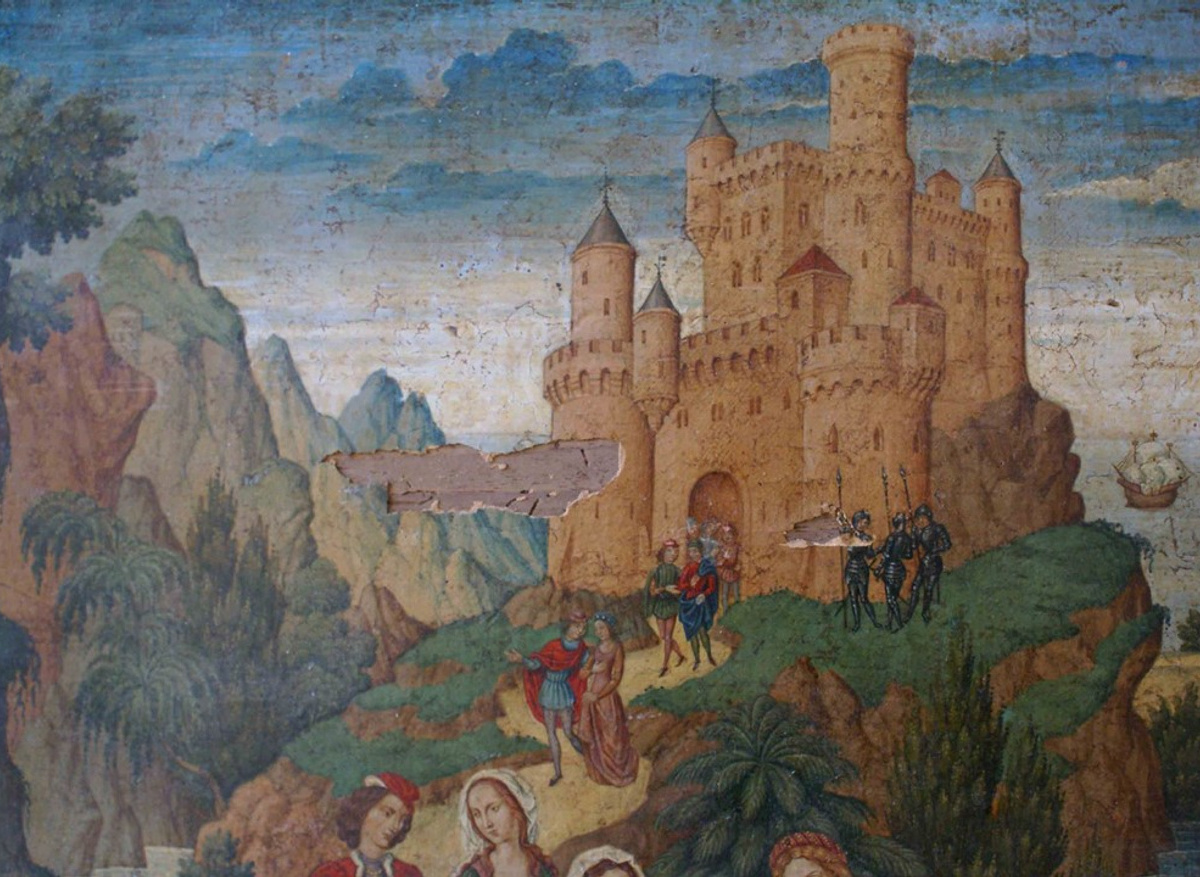 ‘Fake Panel’ by the Spanish Forger, c1900 – 1930, during treatment