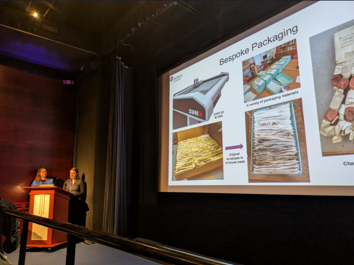 Joanne and Isabelle show delegates some of their unique packaging solutions.png