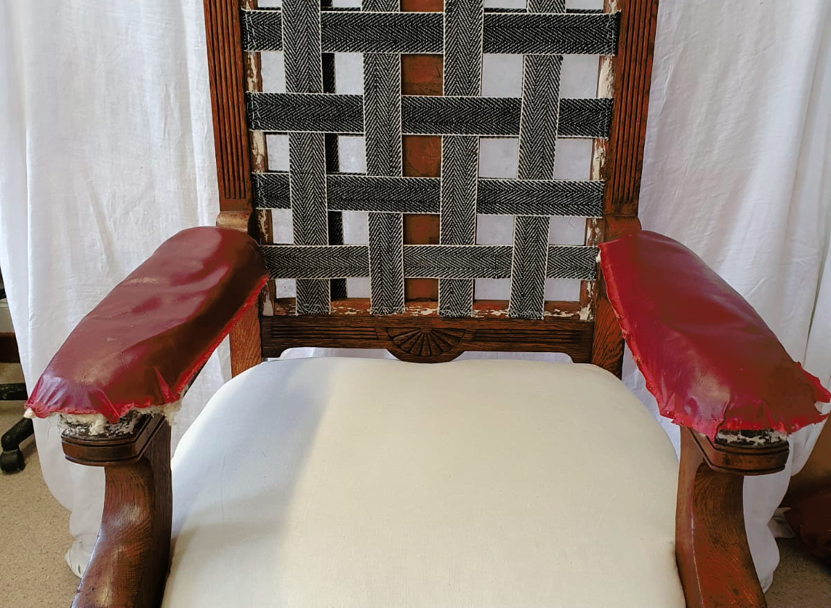 Chair conservation and re-upholstery