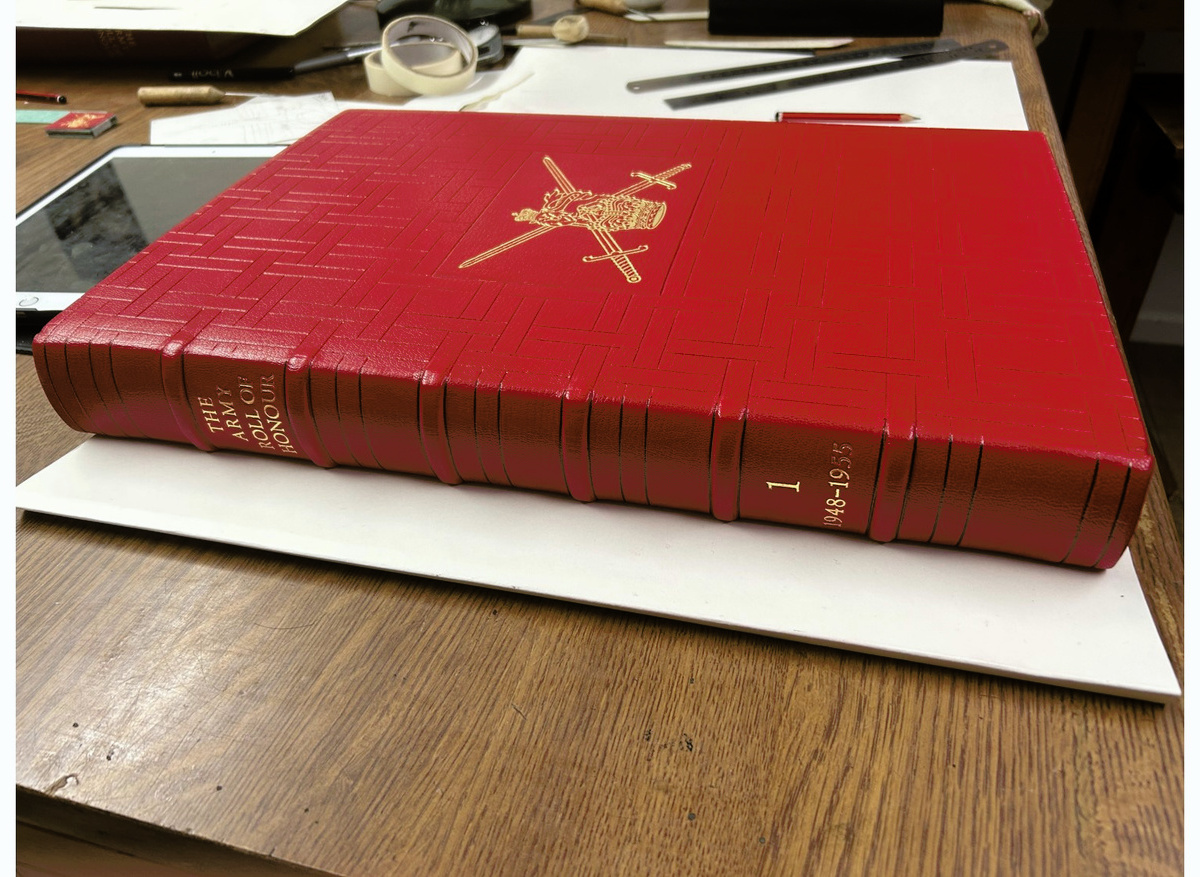 Volume lettered to spine in gold leaf 