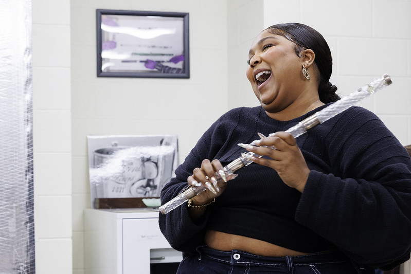 Lizzo playing US Congress flute 2022 .jpg