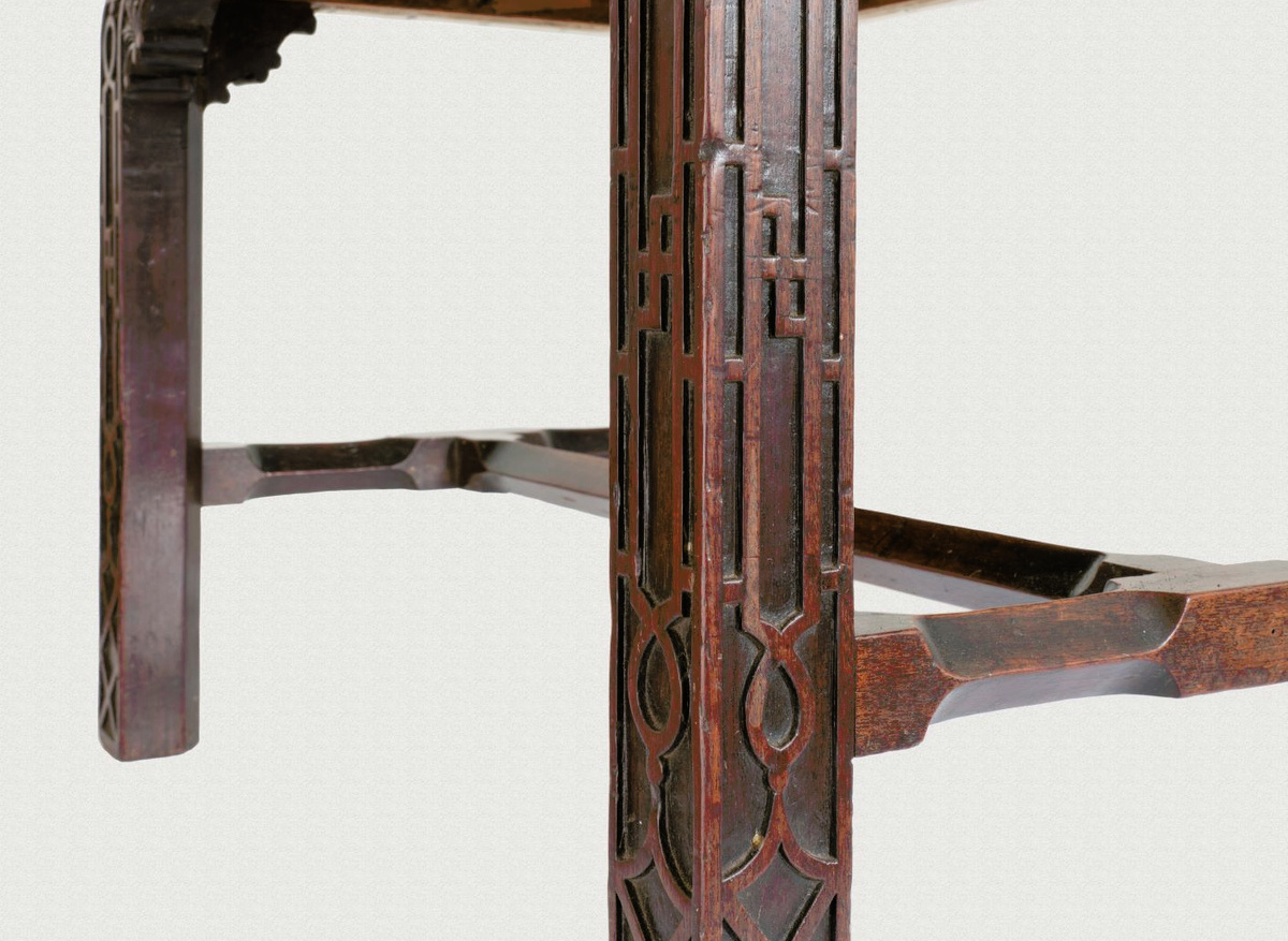 Detail from a window seat, c.1755, private owner