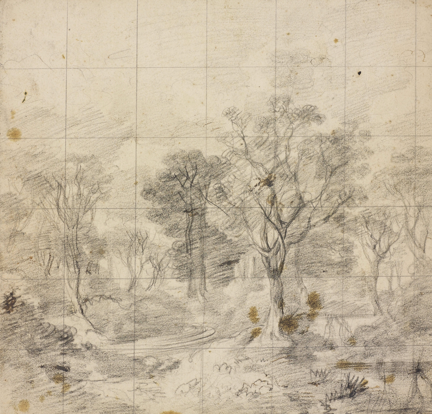 Thomas Gainsborough, Study for Cornard Wood, c.1748