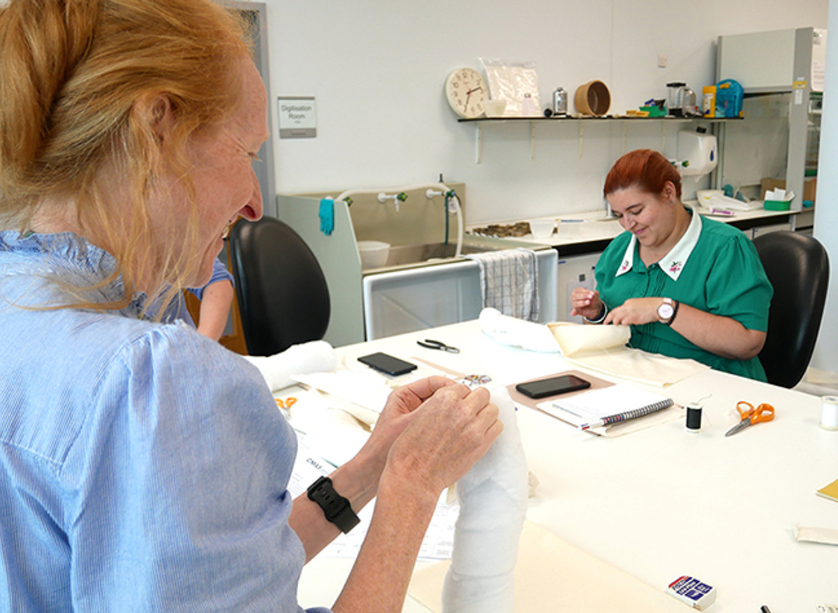 Delivering a ‘Supporting textiles for storage and display’ workshop