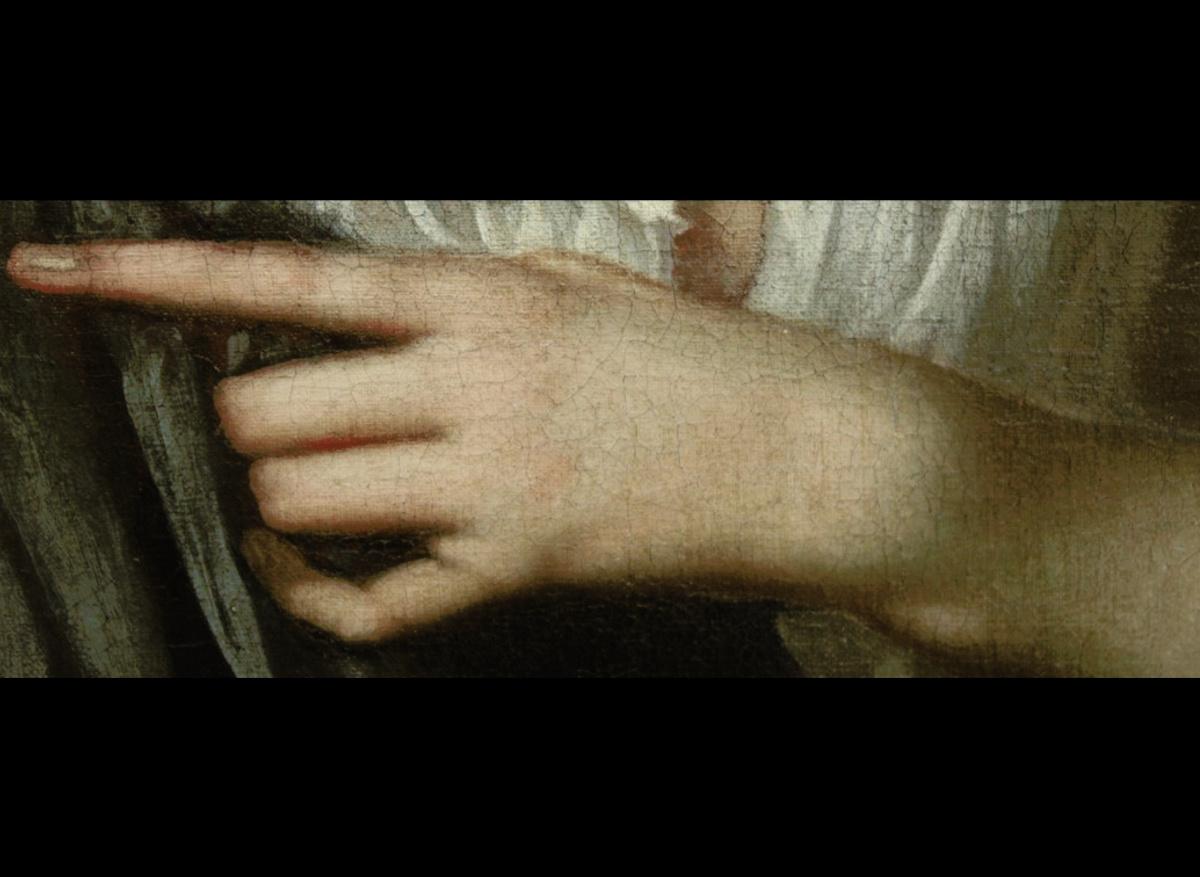 Detail of a Portrait of Lucy Bridges