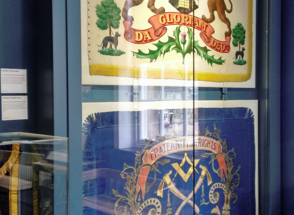 Dyers banner: conservation and mounting for display in a refurbished museum