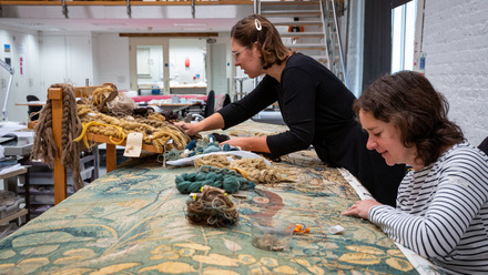 9. conservation stitch treatment on the final tapestry. National Trust Images_James Dobson .jpg