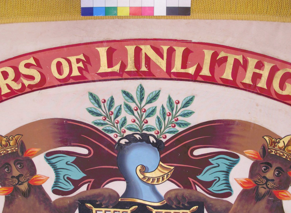 Dyers banner: conservation and mounting for display in a refurbished museum