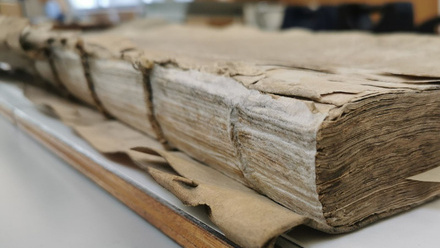 book and paper conservation reshaping spine with japanese tissue linings credit Anna Gallway.jpg