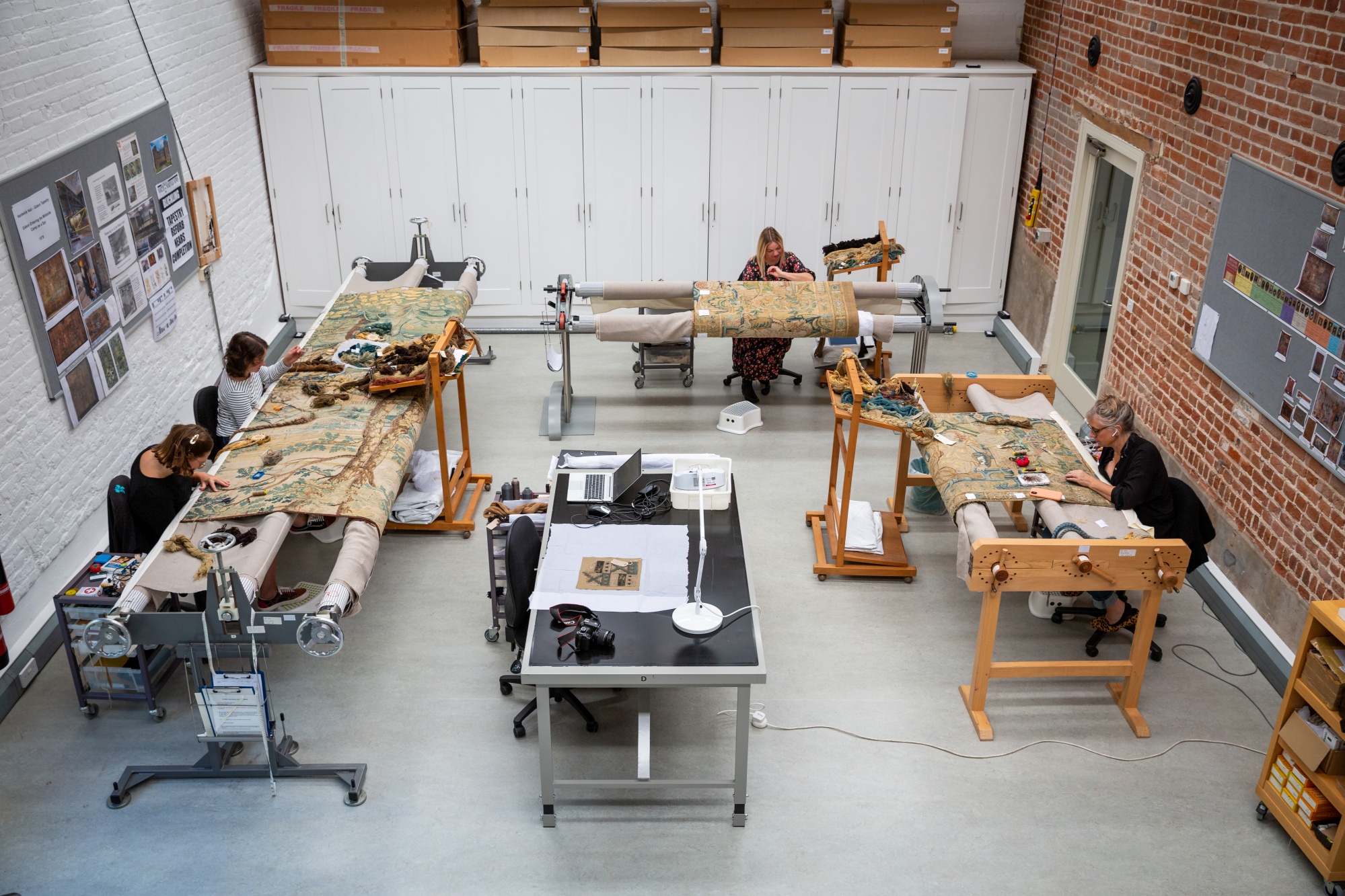 10. Conservators at the National Trust's Textile Conservation Studio 13th Gideon tapestry. National Trust Images_James Dobson.jpg