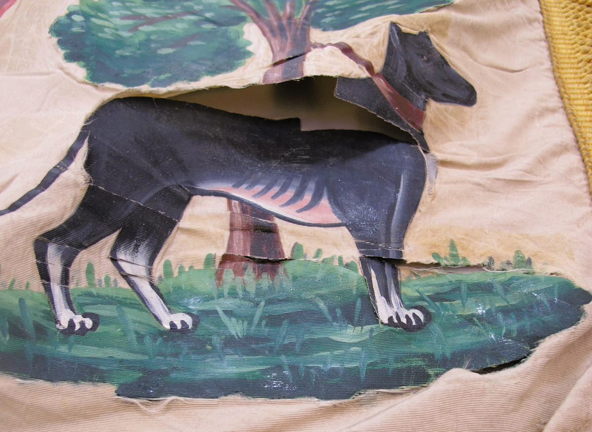 Dyers banner: conservation and mounting for display in a refurbished museum