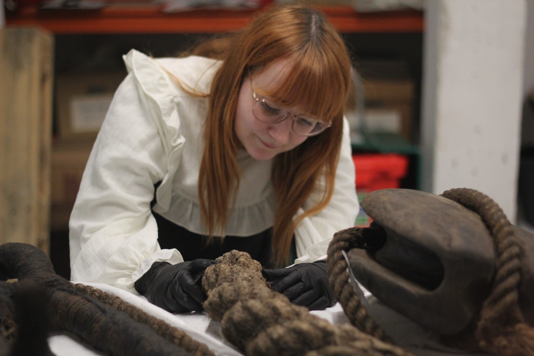 HOD Copyrighted - Conservation of archaeological rope.JPG
