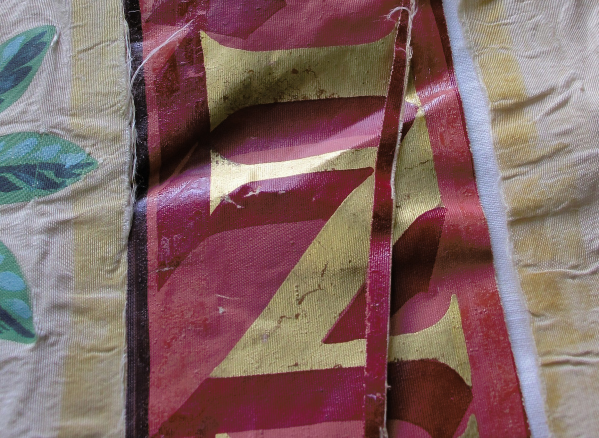 Dyers banner: conservation and mounting for display in a refurbished museum