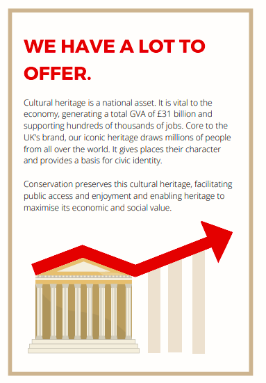 Page from Conservation Restores pamphlet