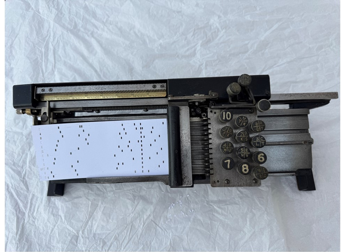 Bletchley Park, Hollerith Card Punch Machine