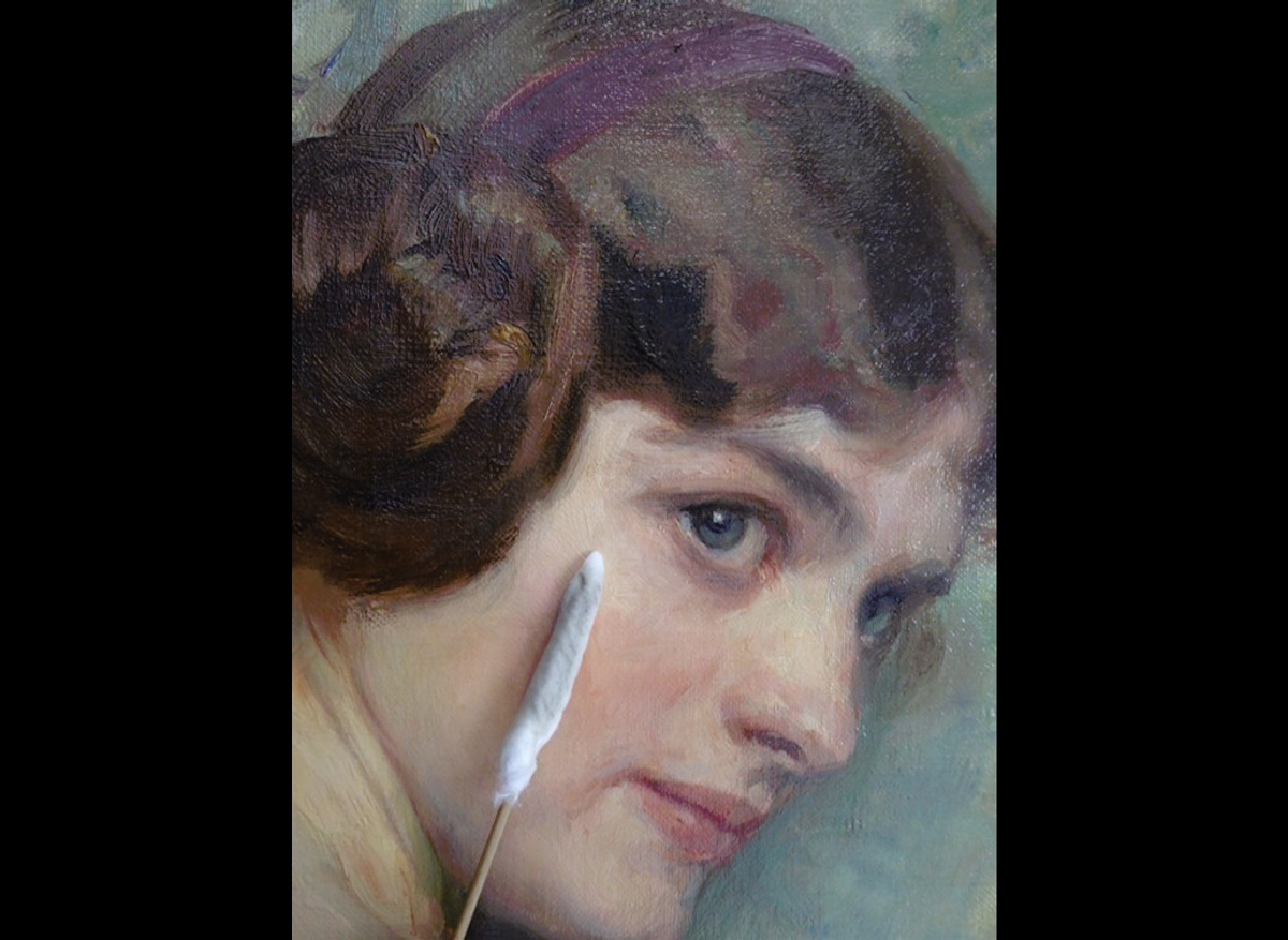 ‘Jeunesse’ by Herman Richir, during surface cleaning