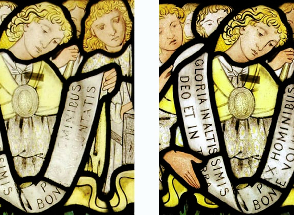 Low Catton Morris Company East Window Painted
