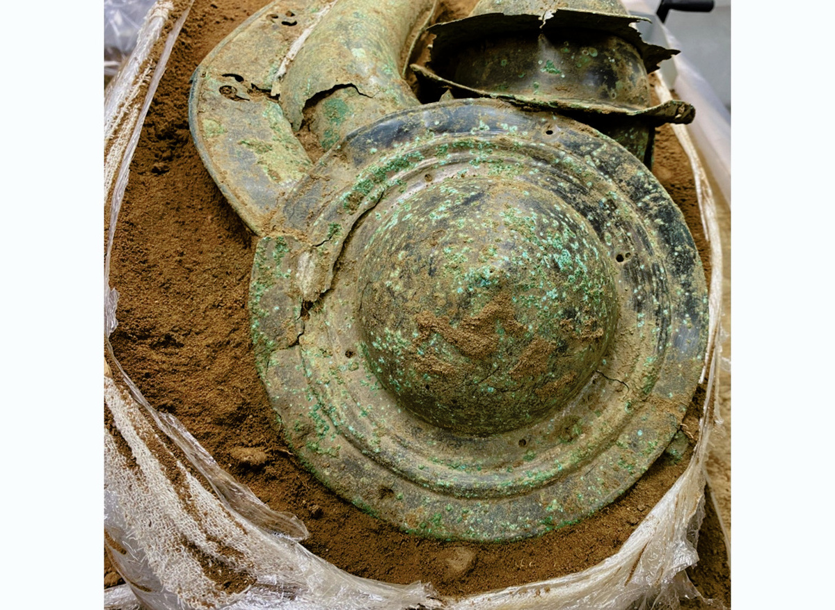 Shield Boss after micro-excavation