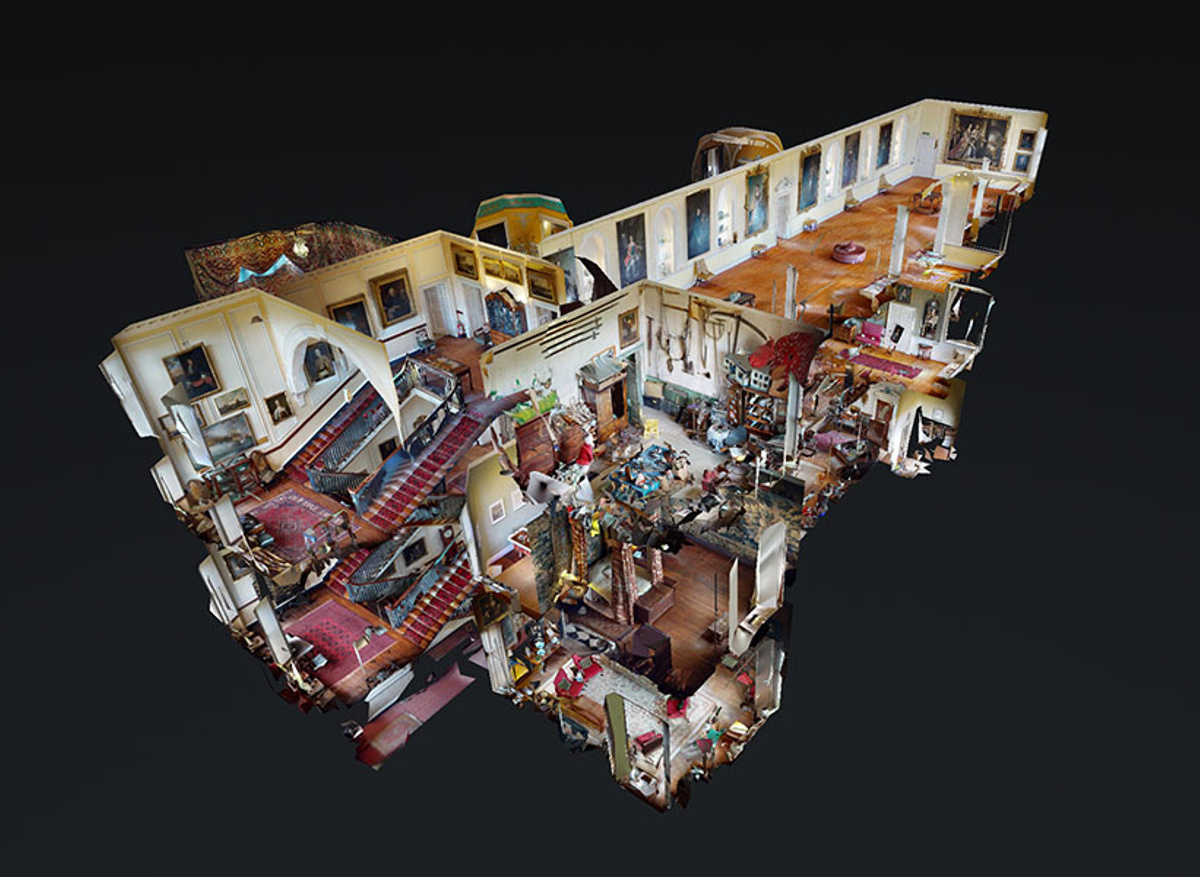 3D scan and virtual immersive environment of Doddington Hall