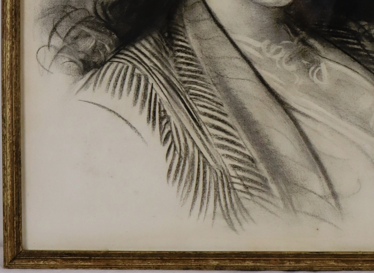 Charcoal portrait – after treatment