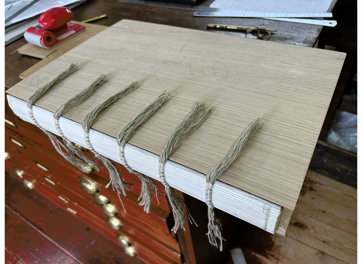 Oak boards cut to size with approximately 9mm squares