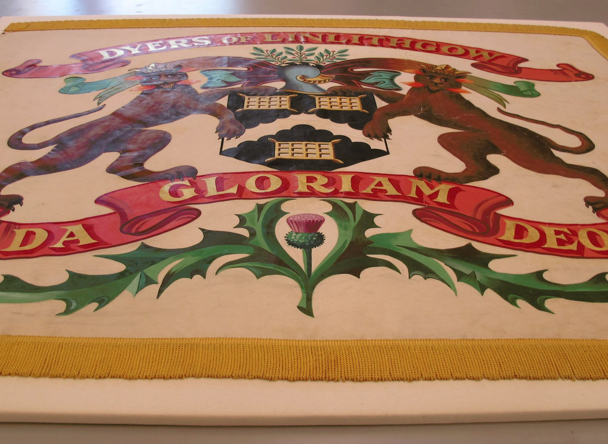 Dyers banner: conservation and mounting for display in a refurbished museum