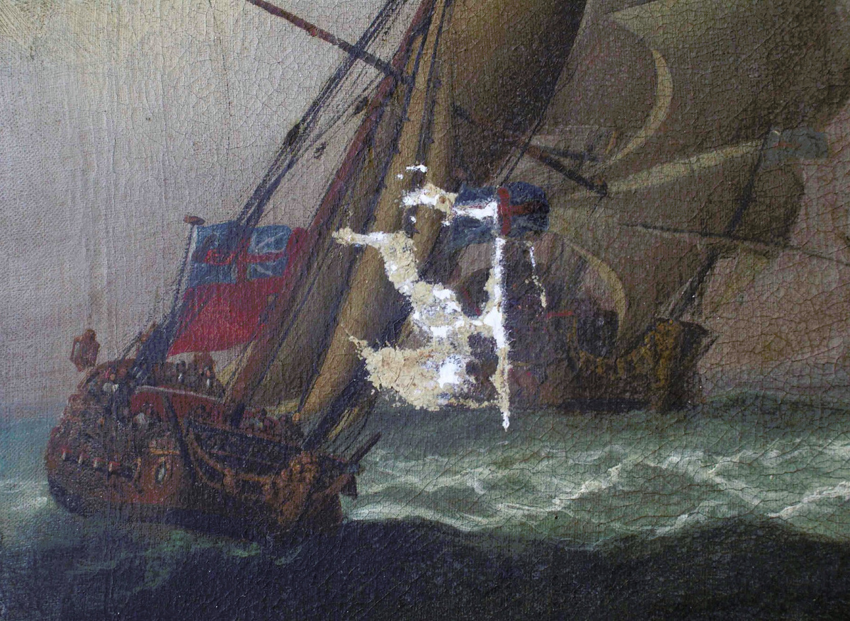 Follower of Ludolph Bakhuizen, during treatment