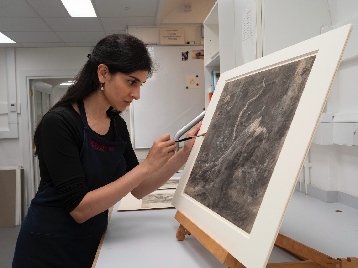 copyrighted Paper Conservator Puneeta Sharma at Windsor Castle