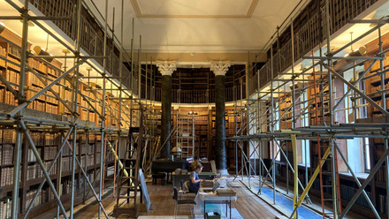 Oriel College Senior Library with scaffolding.jpg