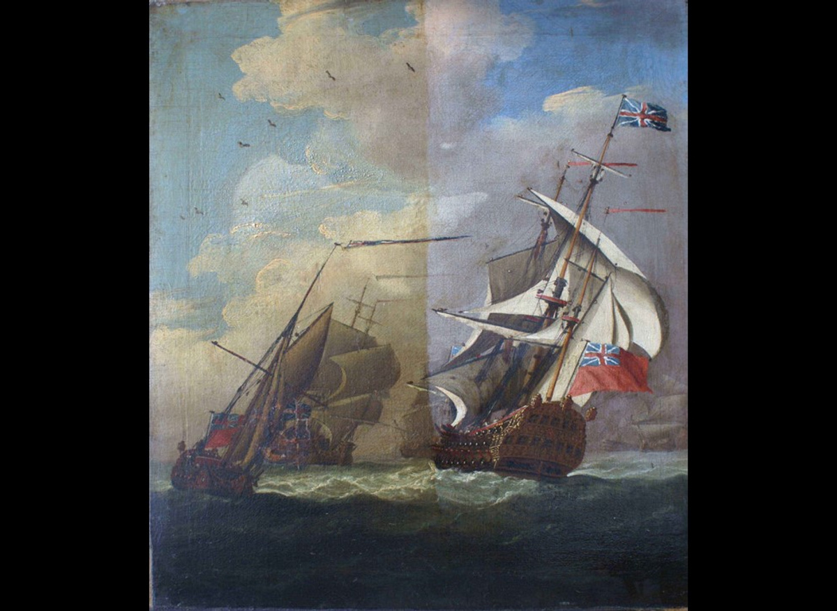 Follower of Ludolph Bakhuizen, during treatment