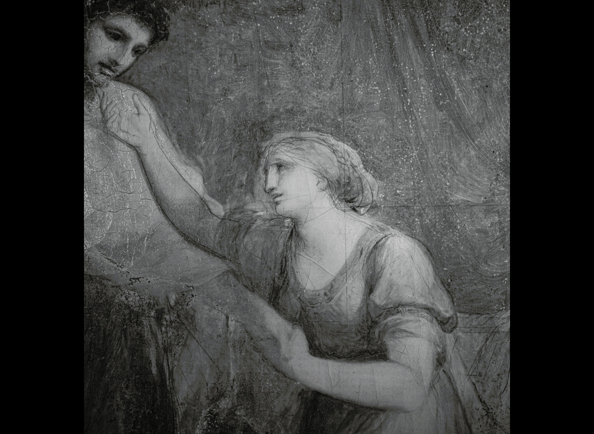 Detail of Angelica Kauffman, Diomedes and Cressida 1788