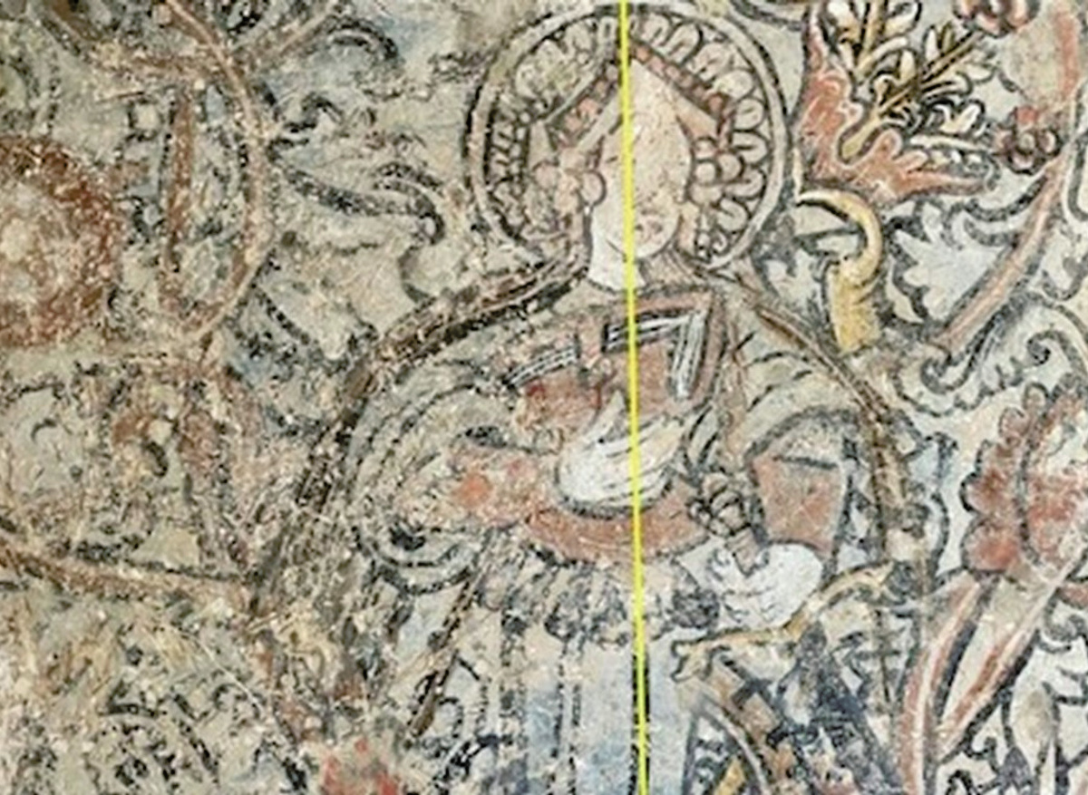 St Catherine (Piccotts End), during the uncovering process
