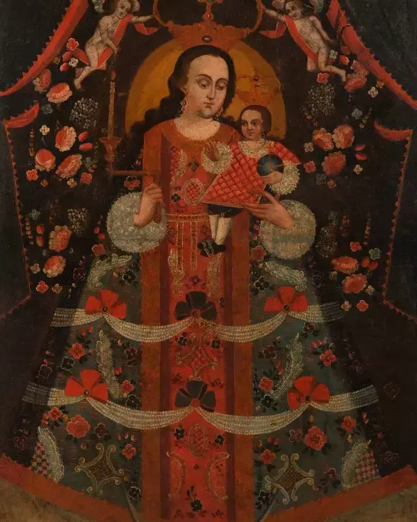 Virgen de la Candelaria (‘Virgin of the Candlelight anonymous 18th century painting  Peru, copyright Phoebus Foundation.webp