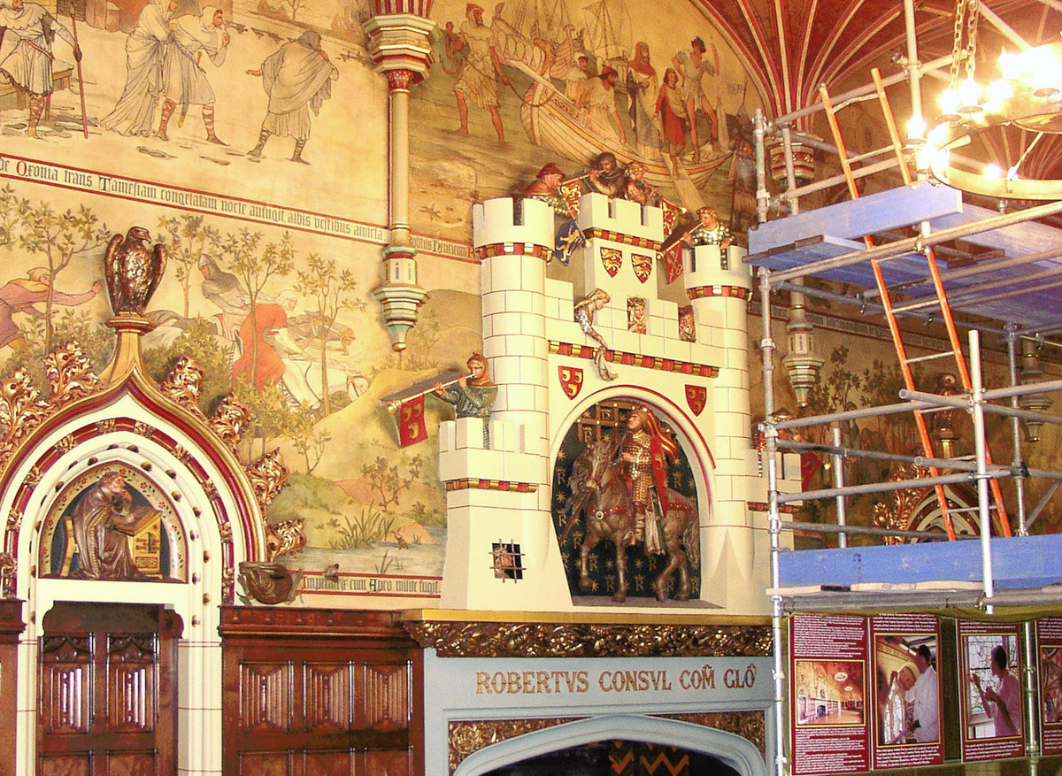 Conservation of the historic interiors by William Burges in Cardiff Castle