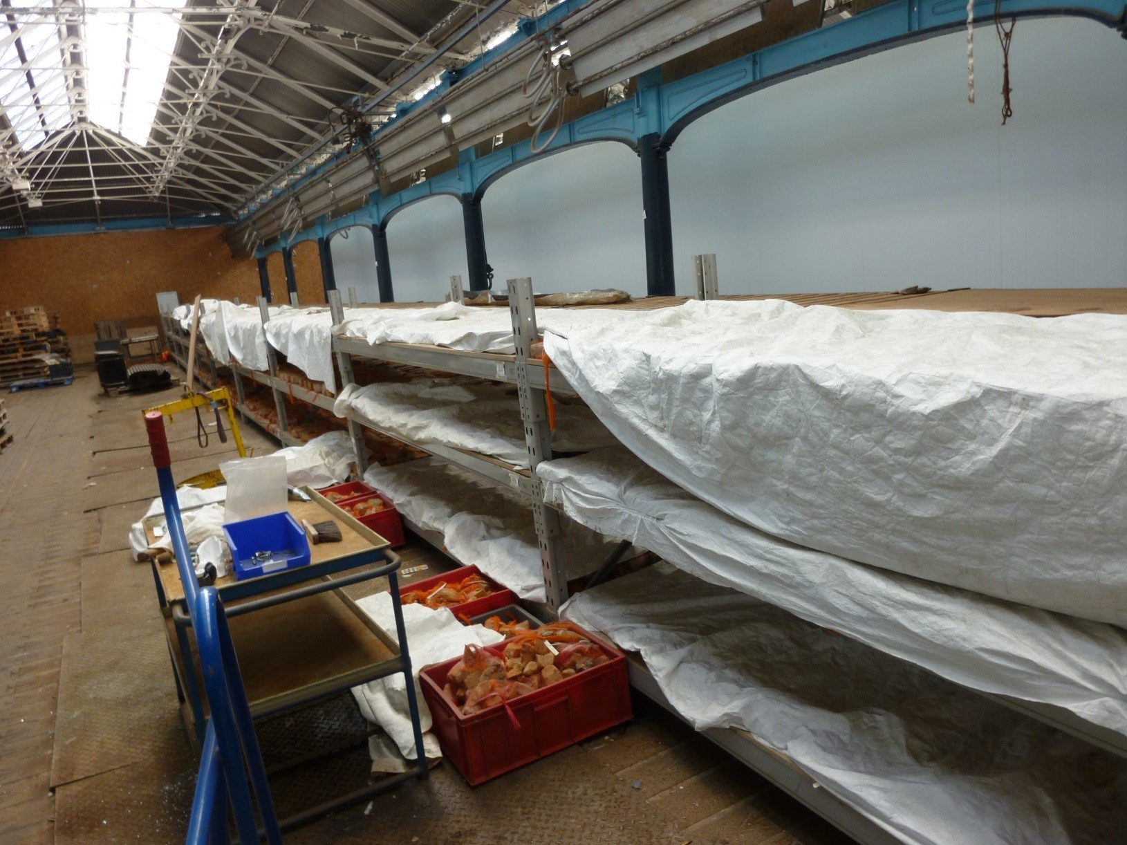 Bricks stored in the Mary Rose Conservation Facility – Copyright of The Mary Rose Trust .jpg