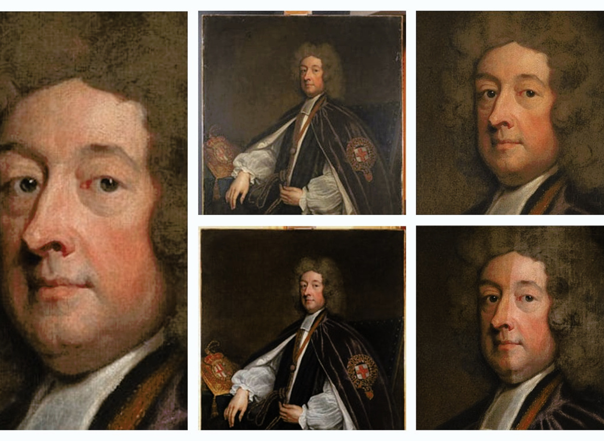 Conservation of William Talbot by Sir Godfrey Kneller
