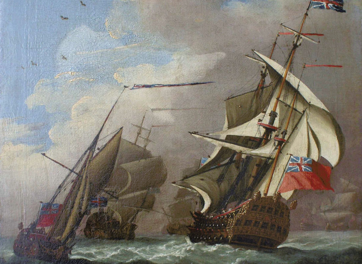 Follower of Ludolph Bakhuizen, front after treatment