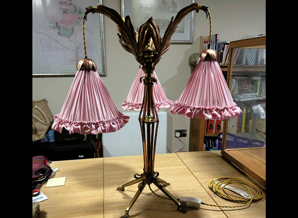 WAS Benson table lamp, Lotherton Hall, Leeds (Leeds City Council)