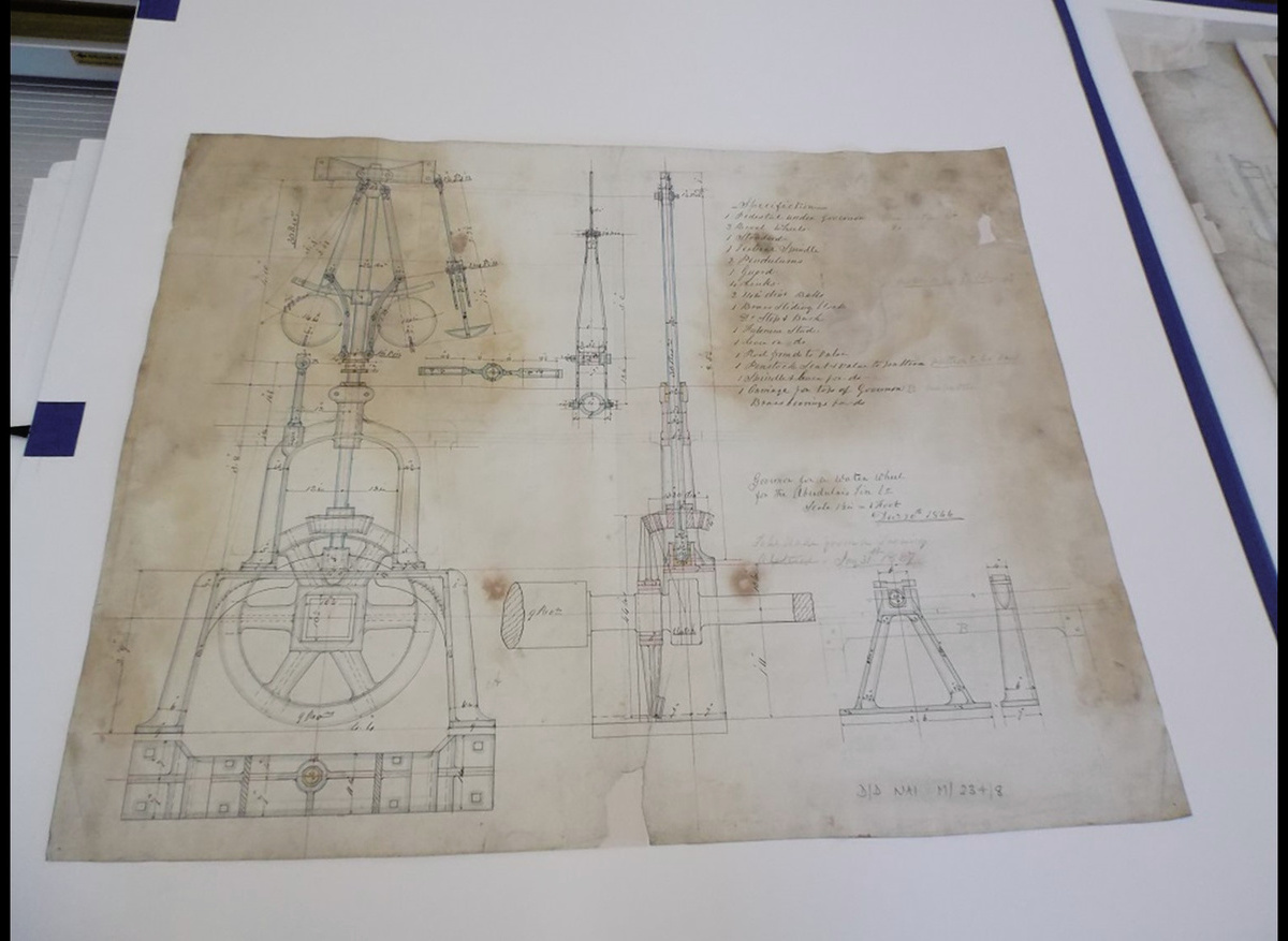 Neath Abbey Ironworks Plans WGAS. / Cynlluniau Neath Abby Ironworks GAGM. After conservation: