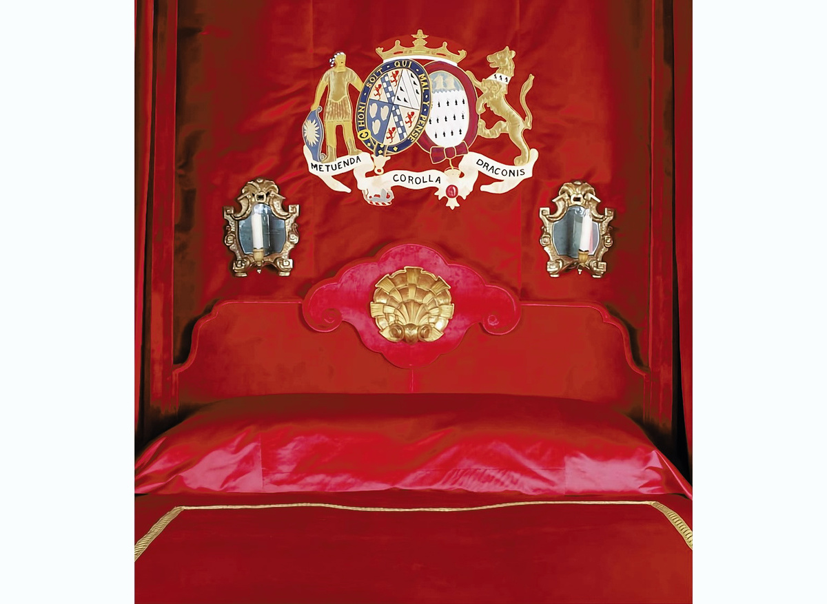 The coat of arms: the original was conserved and archived. 