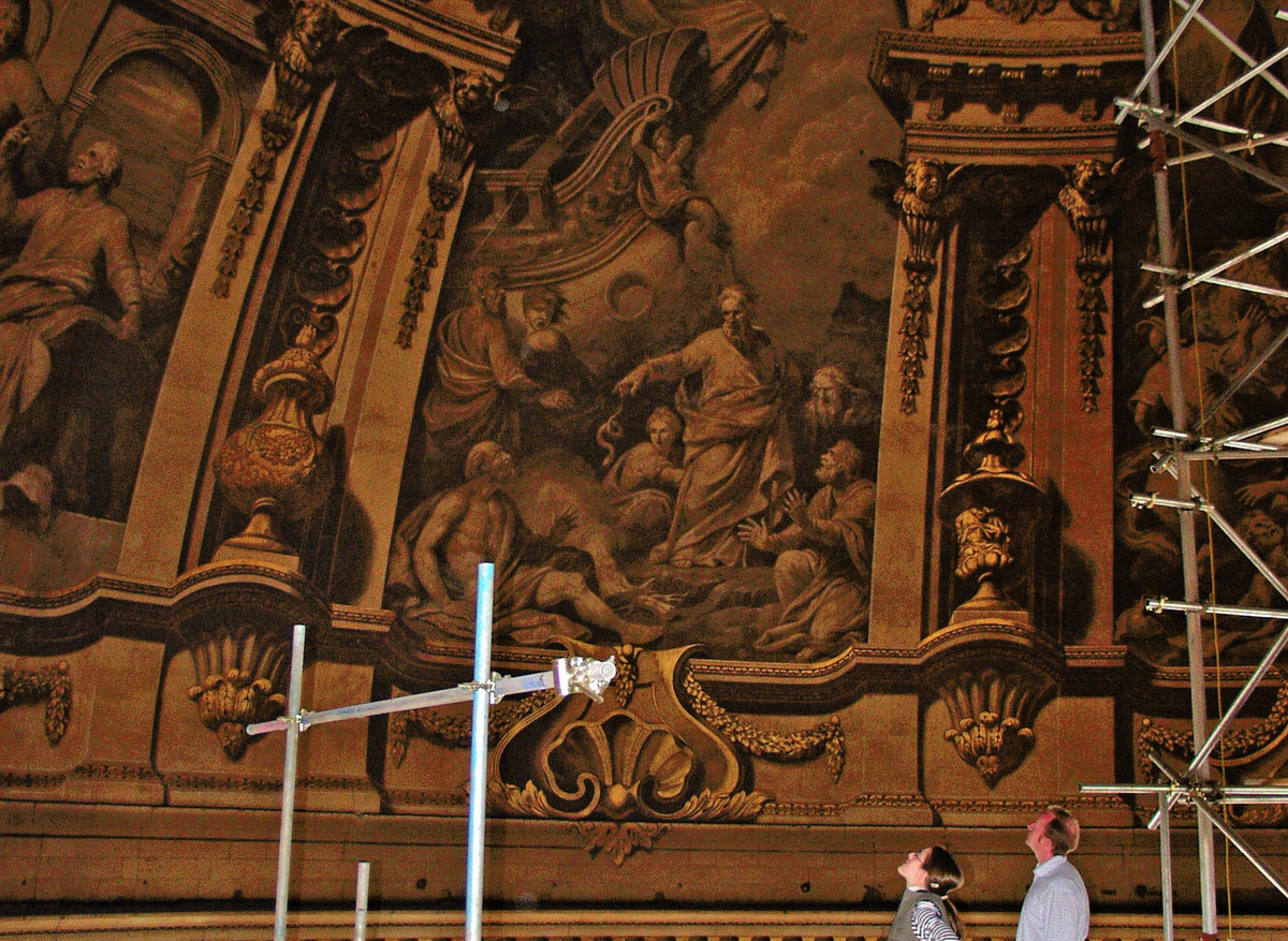 Conservation of the 18th-century scheme of wall paintings by Sir James Thornhill in the dome of St Paul’s Cathedral